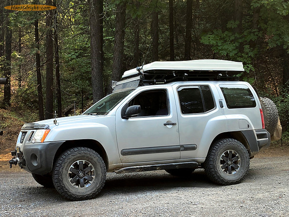 Xterra Emerging from forest