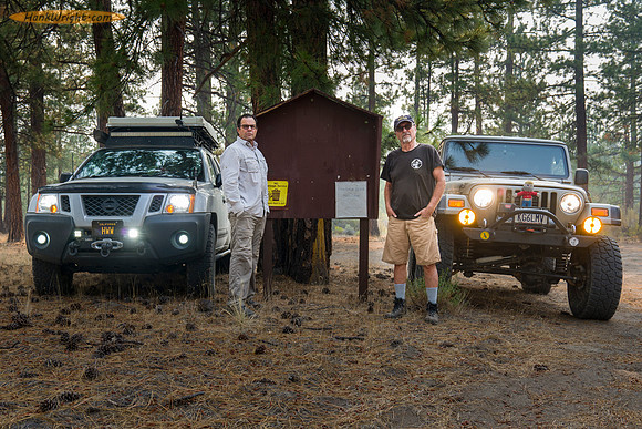 Dispersed camping along Military Road