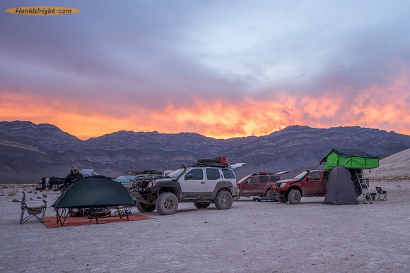 Sunrise over Campers
